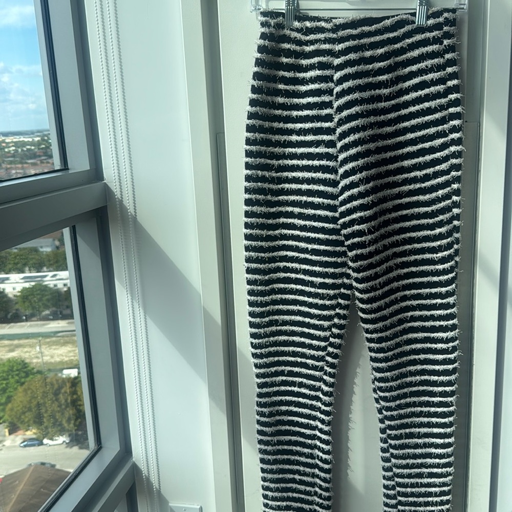 Zebra Stripe Bell bottom tights